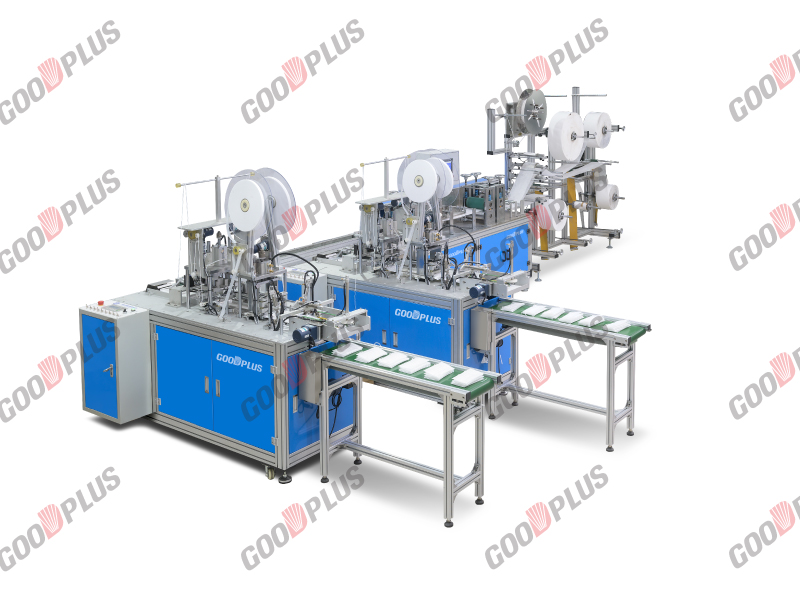 Full Automatic Surgical Mask Making Machine With inner ear loop fix machine